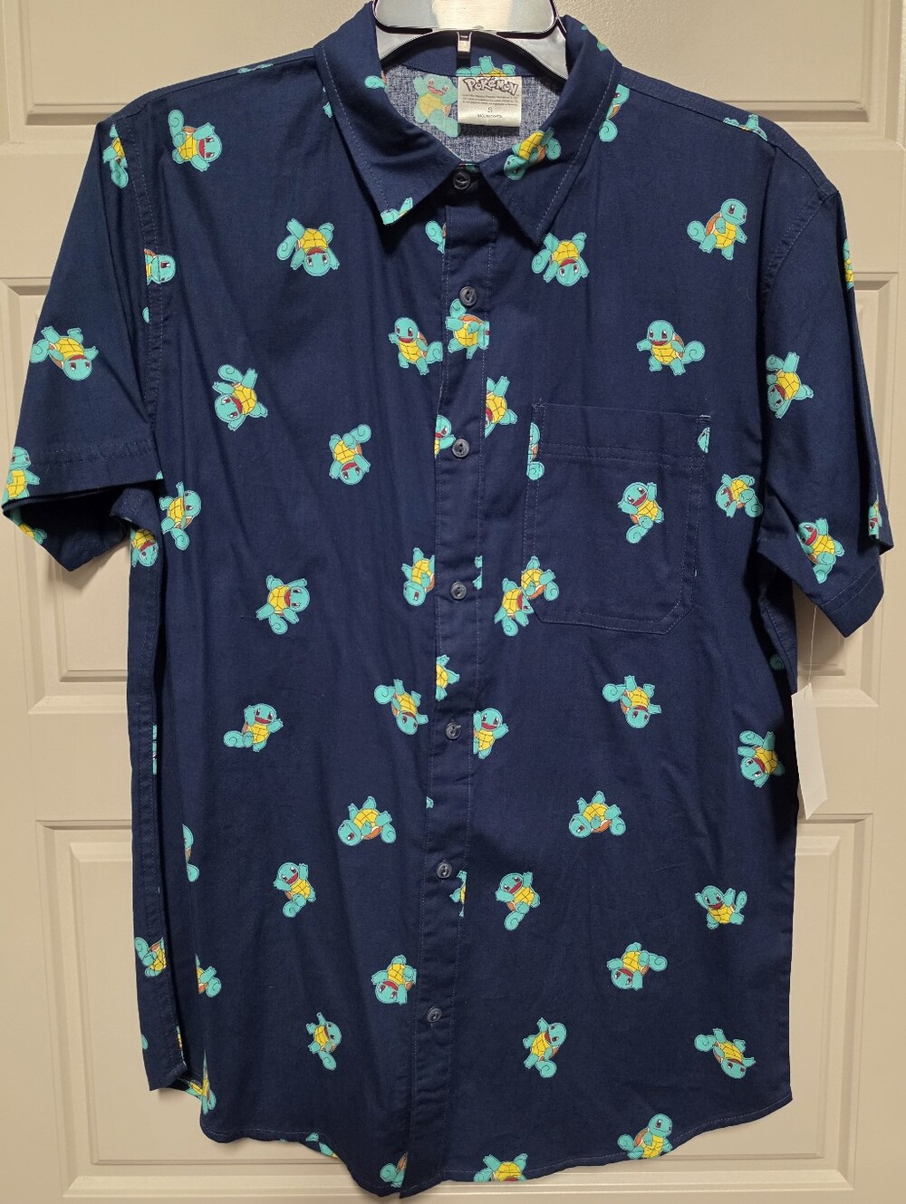 Pokemon Squirtle Short Sleeve Button Down